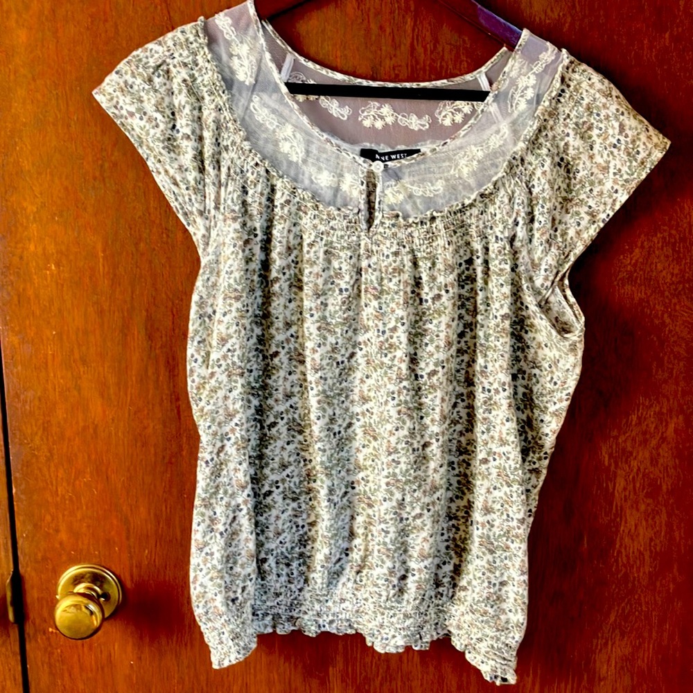 Nine West cup sleeved blouse